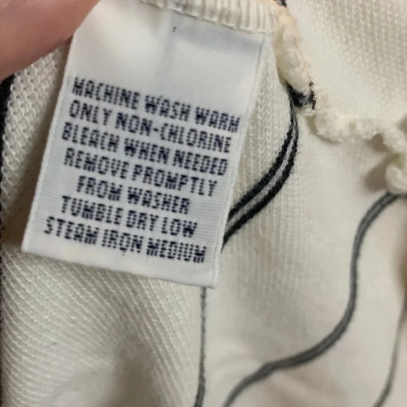 Perfect condition mens Polo Golf Ralph Lauren white with navy blue striped sz L - Picture 4 of 6